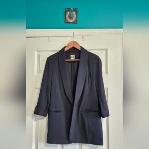 NWOT Anne Klein Midnight Navy Blue Blazer